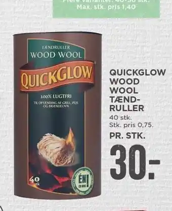 Quickglow wood wool tændruller