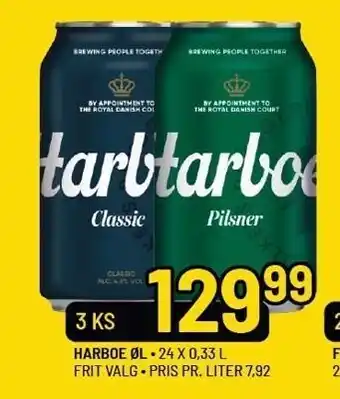 Priss Harboe øl 3 ks. tilbud