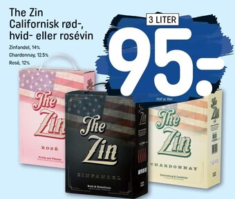 REMA 1000 The zin californisk rød-hvid el. rosevin tilbud
