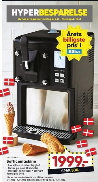 Bilka Softicemaskine tilbud