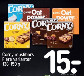 REMA 1000 Corny muslibars tilbud