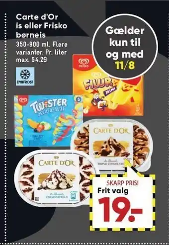 Carte d'or is el. frisko børneis