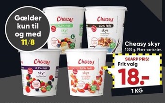 Bilka Cheasy skyr tilbud