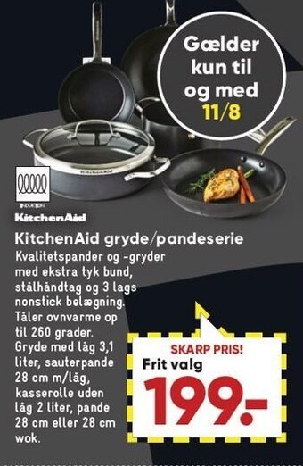 Bilka Kitchenaid gryde/pandeserie tilbud