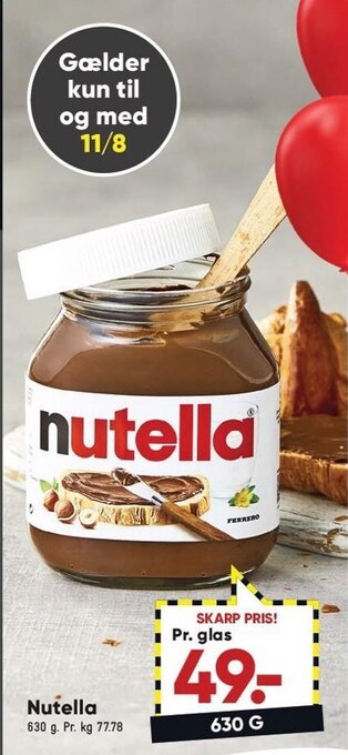 Bilka Nutella tilbud