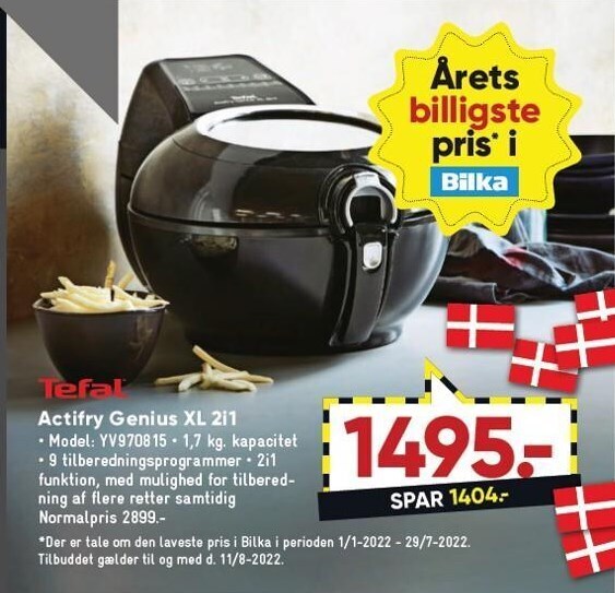 Bilka Actifry genius xl 2i1 tilbud