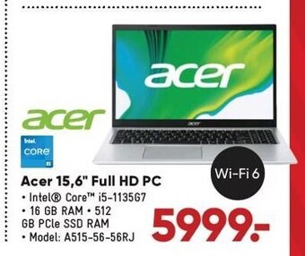 Acer 15,6" full hd pc