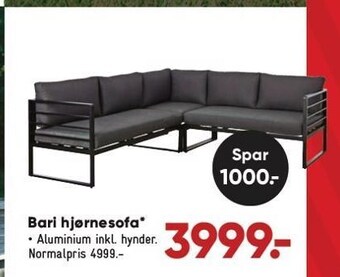 Bilka Bari hjørnesofa tilbud