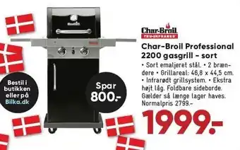 Char-broil professional 2200 gasgrill