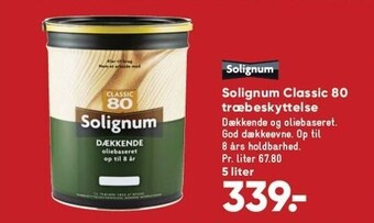 Bilka Solignum classic 80 træbeskyttelse tilbud