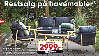 Bilka Vagos loungesæt tilbud