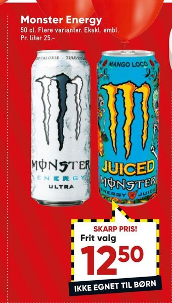 Bilka Monster energy tilbud