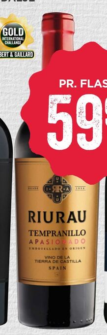 MENY Riurau tempranillo castilla 2019 tilbud