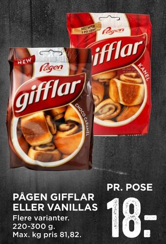 MENY Pågen gifflar eller vanillas tilbud
