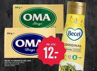 MENY Becel flydende eller oma tilbud