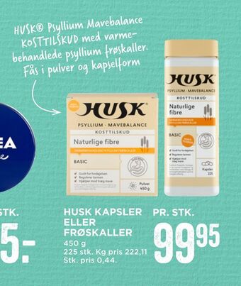 MENY Husk kapsler eller frøskaller tilbud