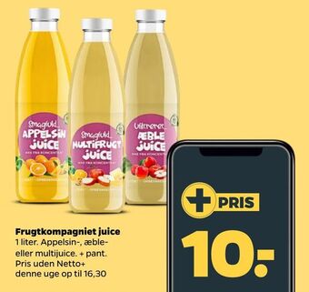 Netto Frugtkompagniet juice tilbud