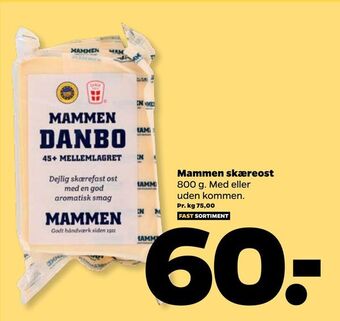Netto Mammen skæreost tilbud