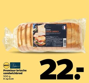 Netto Premieur brioche sandwichbrød tilbud