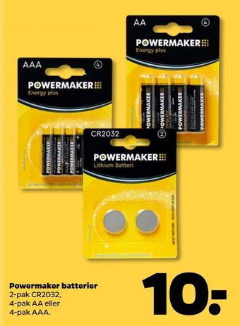 Powermaker batterier