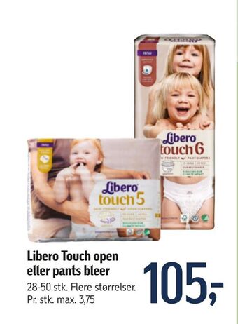 Føtex Libero touch open eller pants bleer tilbud