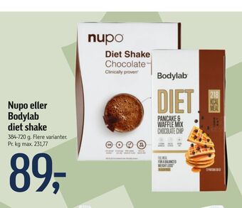 Føtex Nupo eller bodylab diet shake tilbud