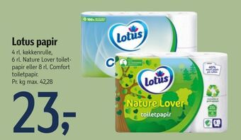 Føtex Lotus papir tilbud