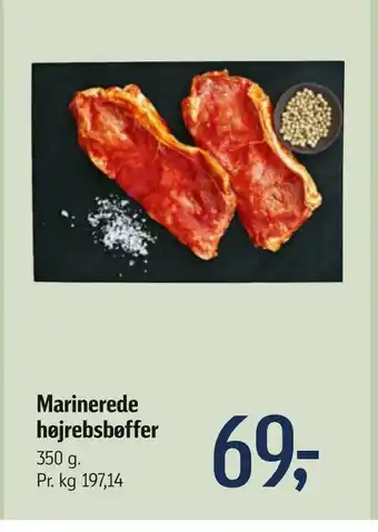 Marinerede højrebsbøffer