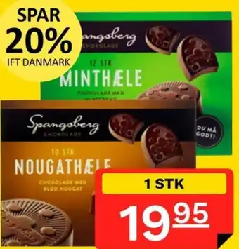 Spangsberg Chokolade Minthæle , Nougathæle