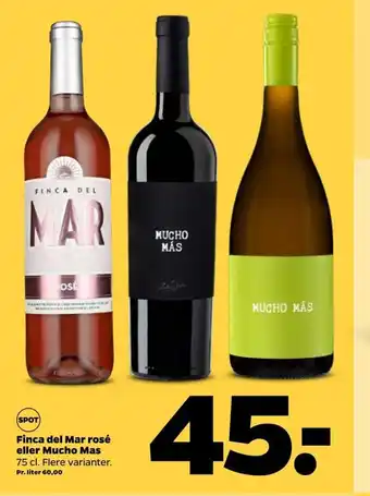 Finca del Mar rosé eller Mucho mas
