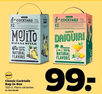 Classic Cocktails Bag-in-Box