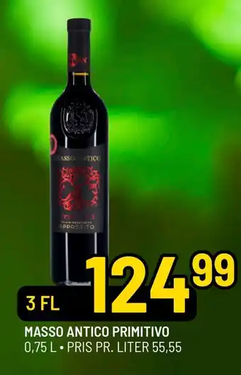 Priss Masso antico primitivo tilbud