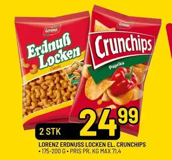 Priss Lorenz erdnuss locken el. crunchips tilbud