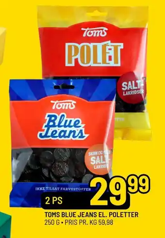 Toms blue jeans el. poletter