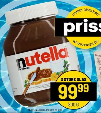Priss Nutella tilbud