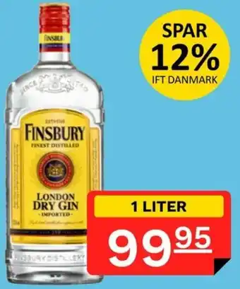 Gpris.dk Finsbury London Dry Gin 1 Liter tilbud