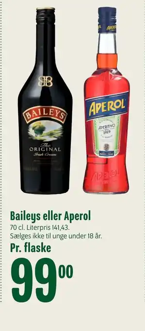 Min Købmand Baileys eller aperol tilbud