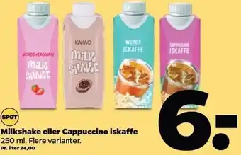 Netto Milkshake el. cappuccino iskaffe tilbud