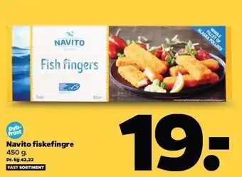 Netto Navito fiskefingre tilbud