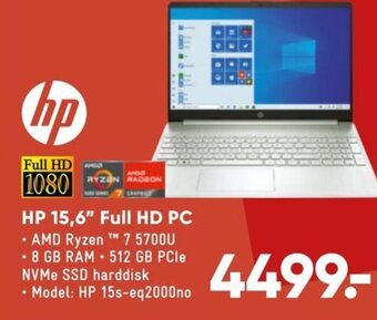 Bilka HP 15.6" Full HD PC tilbud