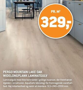 XL-BYG Pergo mountain lake oak widelongplank laminatgulv tilbud