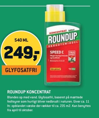 Roundup koncentrat