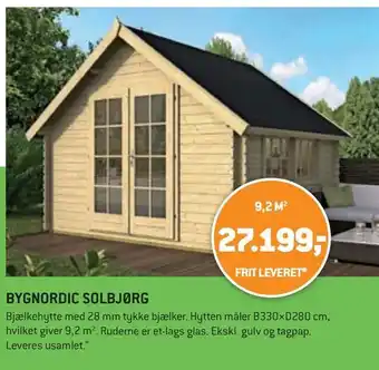 XL-BYG Bygnordic solbjørg tilbud