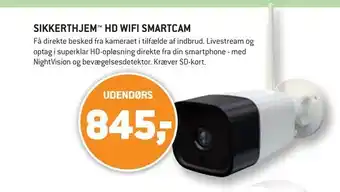 XL-BYG Sikkerthjem™ hd wifi smartcam tilbud