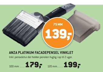 XL-BYG Anza platinum facadepensel vinklet tilbud