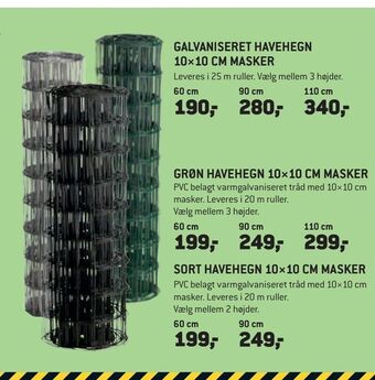 XL-BYG Galvaniseret havehegn 10×10 cm masker tilbud