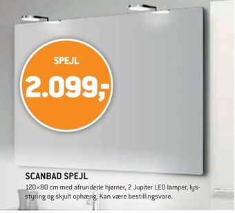 XL-BYG Scanbad spejl tilbud