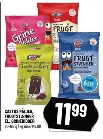Løvbjerg Castus pålæg, frugtstænger el. grindebidder tilbud