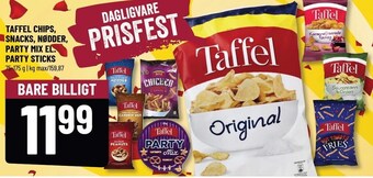 Løvbjerg Taffel chips, snacks, nødder, party mix el. party sticks tilbud