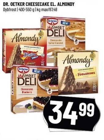 Løvbjerg Dr. oetker cheesecake el. almondy tilbud